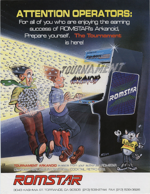 Tournament Arkanoid (US) MAME2003Plus Game Cover